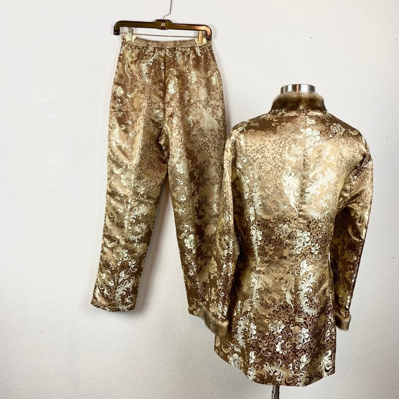 Neiman Marcus Jacket & Pant Set Asian Inspired - Picture 2 of 15